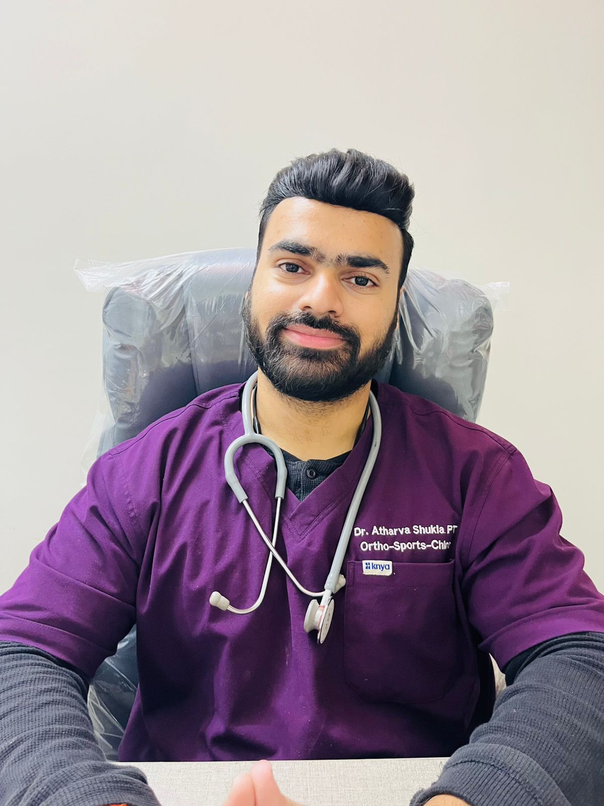 Dr. Atharva Shukla with Patient